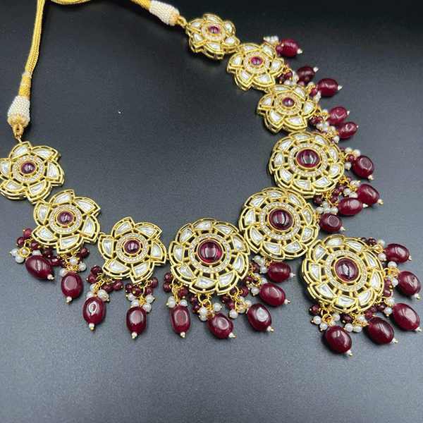 Kundan collection necklace set (528618)