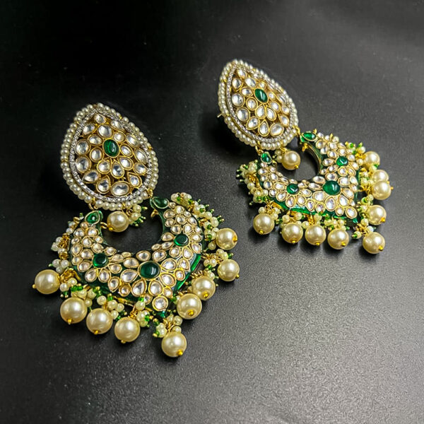 Kundan long earrings (542059)