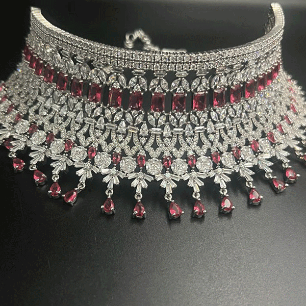 AD collection necklace set with mang tika (518470)