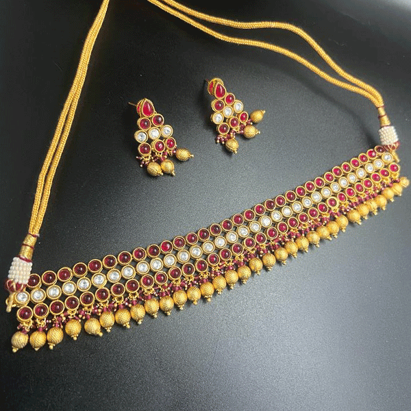 Kundan necklace set (522051)